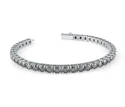 BRACELET TENNIS EN ACIER SERTI DE CUBIQUES ZIRCONIAS BLANC OU NOIRS