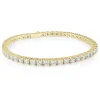 BRACELET TENNIS EN ACIER SERTI DE CUBIQUES ZIRCONIAS BLANC OU NOIRS