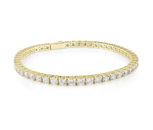 BRACELET TENNIS EN ACIER SERTI DE CUBIQUES ZIRCONIAS BLANC OU NOIRS