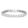BRACELET TENNIS EN ARGENT RHODIÉ SERTI DE CUBIQUES ZIRCONIAS