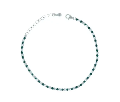 BRACELET TENNIS EN ARGENT SERTI DE CUBIQUES ZIRCONIAS