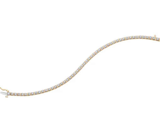 BRACELET TENNIS EN OR 10K SERTI DE DIAMANTS
