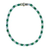 BRACELET TENNIS EN OR SERTI DE DIAMANTS DE LABORATOIRE ET DE PIERRES DE COULEURS DE LABORATOIRE