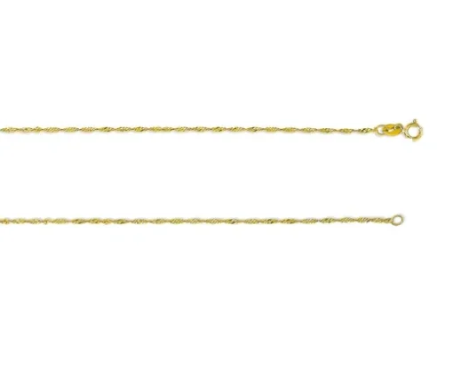 CHAINE CHEVILLE SINGAPOUR 10K 10po 1.5MM