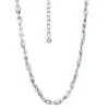 CHAINE EN ACIER MAILLE ROLO OVALE