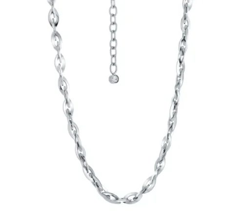 CHAINE EN ACIER MAILLE ROLO OVALE