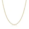 CHAINE EN ACIER/PVD OR À MAILLE ROLO TAILLÉE DIAMANT
