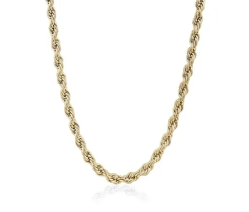 CHAINE EN ACIER/PVD OR À MAILLE TORSADE