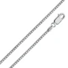 CHAINE EN ARGENT RHODIÉ À MAILLE FRANCO
