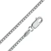 CHAINE EN ARGENT RHODIÉ À MAILLE FRANCO