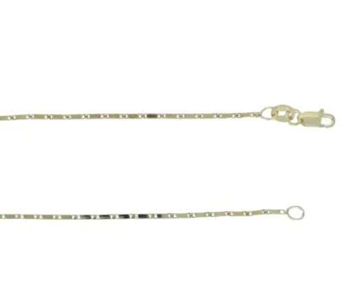 CHAINE EN OR À MAILLE BÂTONNET