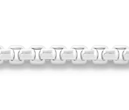 CHAINE EN OR 10K À MAILLE CARRÉ ARRONDI HOLLOW