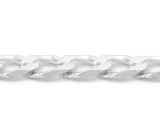CHAINE EN OR 10K À MAILLE GOURMETTE BISAUTÉE