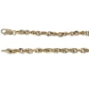 CHAINE 10K TORSADE TAILLE DIAMANT 20