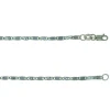 CHAINE MAILLE PLAQUE TAILLÉE DIAMANT EN OR 2 TONS