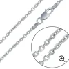 CHAINE MAILLE ROLO EN ARGENT RHODIÉ