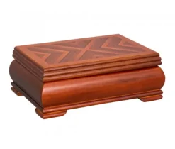 COFFRE À BIJOUX EN BOIS DINI NOYER