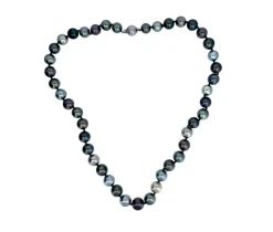 COLLIER DE PERLES DE TAHITI AVEC FERMOIR EN OR BLANC