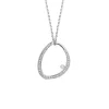 COLLIER EN ACIER et zircon
