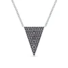 COLLIER 14K 0,30 CT DIAMANTS NOIRS 18po