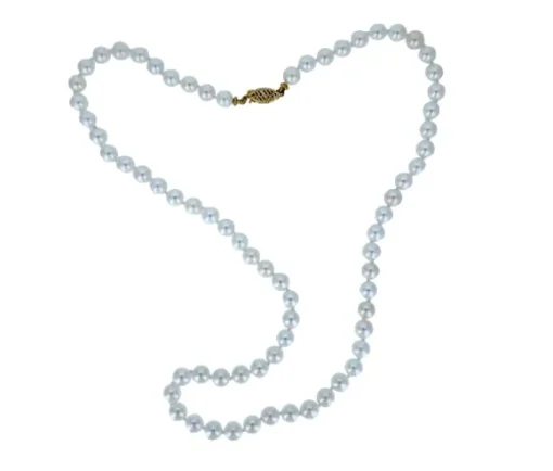COLLIER 14K PERLE CULTURE 5-5.5MM 26po