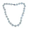 COLLIER PERLE DpiEAU DOUCE BAROQUE AVEC FERMOIR EN OR BLANC