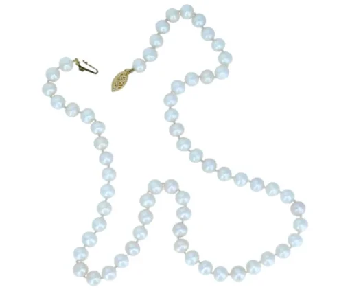 COLLIER PERLE DpiEAU DOUCE AVEC FERMOIR EN OR