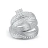 ENSEMBLE DpiALLIANCES 3 PIÈCES EN OR 2 TONS OU TOUT BLANC SERTIES DE DIAMANTS