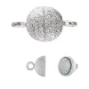 FERMOIR ARGENT MAGNÉTIQUE 6MM