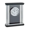 HORLOGE DE TABLE RÉSINE ET ACIER