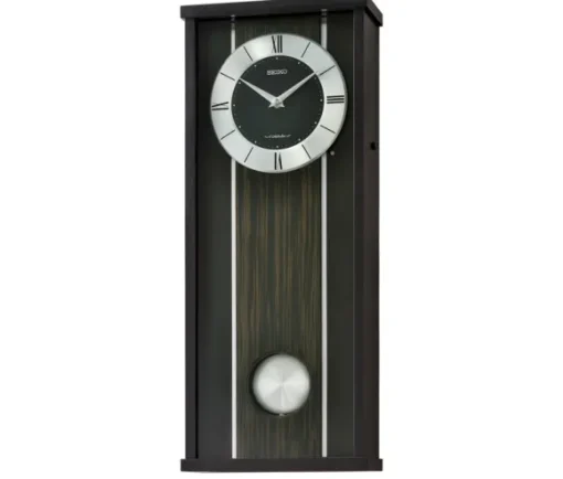 HORLOGE MURALE SEIKO EN BOIS AVEC PENDULE