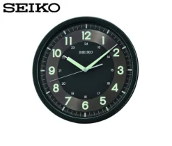 HORLOGE MURALE SEIKO NOIR LUMIBRITE