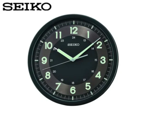 HORLOGE MURALE SEIKO NOIR LUMIBRITE