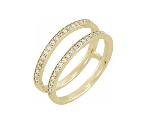 JACKET EN OR 14K SERTI DE DIAMANTS