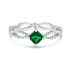 JOLIE BAGUE EN ARGENT RHODIÉ SERTIE DE CUBIQUES ZIRCONIAS BLANC ET DE COULEURS VARIÉES