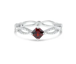 JOLIE BAGUE EN ARGENT RHODIÉ SERTIE DE CUBIQUES ZIRCONIAS BLANC ET DE COULEURS VARIÉES