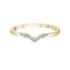 JONC CONTOUR EN OR SERTI DE DIAMANTS