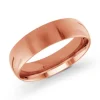 JONC DÔME UNI EN OR CONFORT FIT 6MM DE LARGEUR 2MM DpiÉPAISSEUR