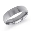 JONC DÔME UNI EN OR CONFORT FIT 6MM DE LARGEUR 2MM DpiÉPAISSEUR