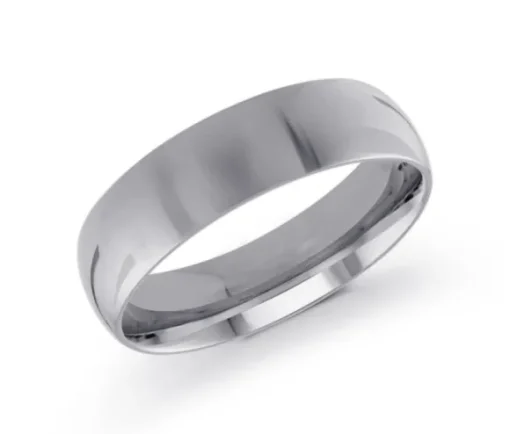 JONC DÔME UNI EN OR CONFORT FIT 6MM DE LARGEUR 2MM DpiÉPAISSEUR