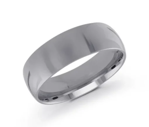 JONC DÔME UNI EN OR CONFORT FIT 7MM DE LARGEUR 1.2MM DpiÉPAISSEUR