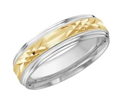 JONC EN OR AVEC TAILLE DIAMANT AU CENTRE