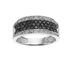 JONC EN OR BLANC OU ROSE SERTI DE DIAMANTS