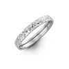 JONC EN OR BLANC TAILLÉ DIAMANT