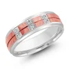 JONC EN OR CONFORT FIT SERTI DE DIAMANTS