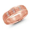 JONC EN OR CONFORT FIT SERTI DE DIAMANTS