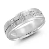 JONC EN OR CONFORT FIT SERTI DE DIAMANTS