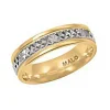 JONC EN OR CONFORT FIT TAILLÉ DIAMANT