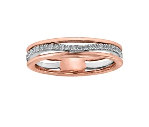 JONC EN OR JAUNE, ROSE OU BLANC SERTI DE DIAMANTS
