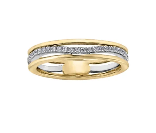JONC EN OR JAUNE, ROSE OU BLANC SERTI DE DIAMANTS